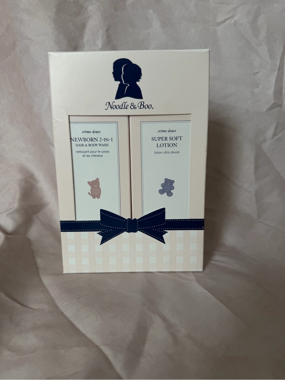 Noodle & Boo Newborn 2-in-1 Hair & Body Wash + Super Soft Lotion - Cream/White